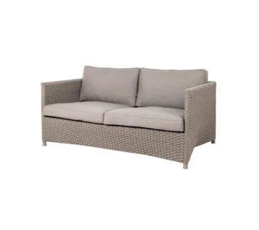 Cane-line DIAMOND 2-seater sofa, taupe