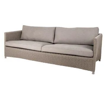Cane-line DIAMOND 3-seater sofa, taupe