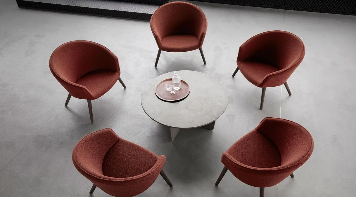 Fredericia DITZEL Lounge chair, grey/lacquered walnut - Image 5