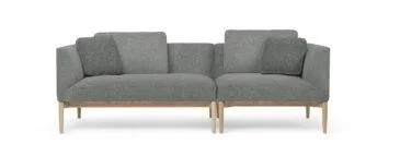 Carl Hansen EMBRACE -sohva, öljytty tammi/harmaa