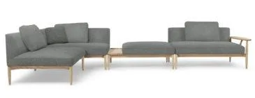 Carl Hansen EMBRACE -sohva, öljytty tammi/harmaa