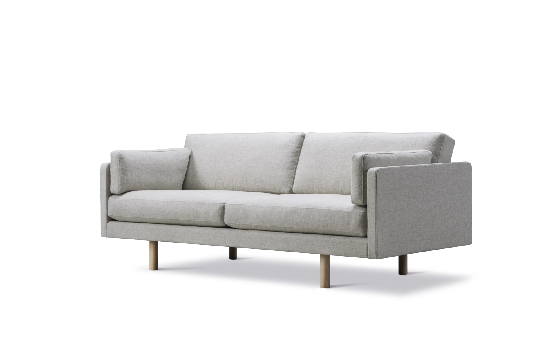 Fredericia EJ220 -2-istuttava sohva 212cm, vaaleanharmaa/saippuoitu tammi - Image 2