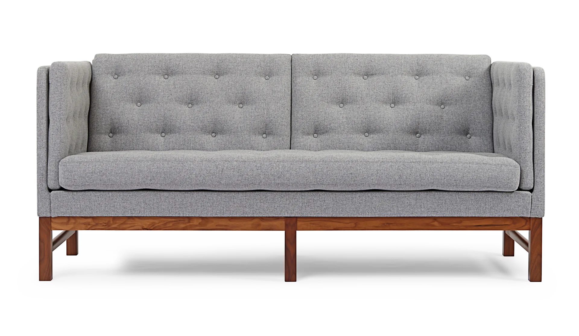 Fredericia EJ315 -2-seater sofa, grey/oiled walnut