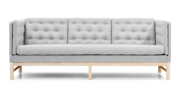 Fredericia EJ315 -3-seater sofa, light grey/soaped oak