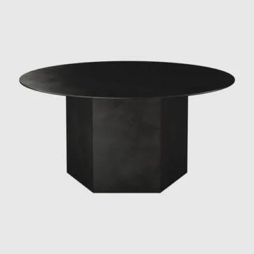 GUBI EPIC coffee table Ø80 cm, black steel