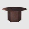 GUBI EPIC coffee table Ø80 cm, earthy red steel