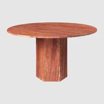 GUBI EPIC dining table Ø130 cm, red