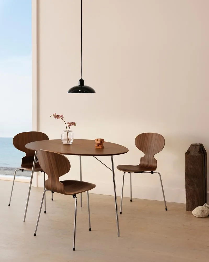 Fritz Hansen ANT-tuoli, pähkinä/kromi - Image 2