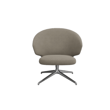 Fritz Hansen LET lounge chair with swivel base