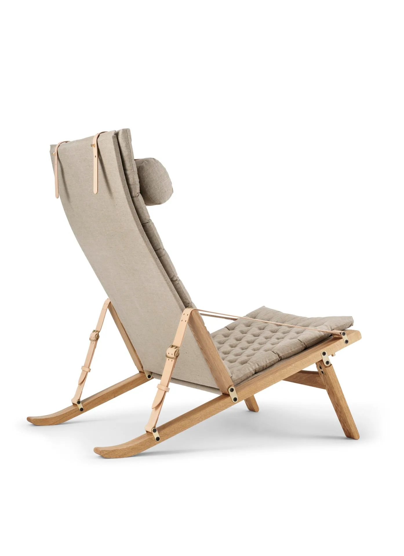 Carl Hansen FK10 PLICO -chair, oiled oak / natural canvas - Image 3