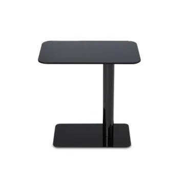 Tom Dixon FLASH coffee table, rectangle, black glass table top / black base