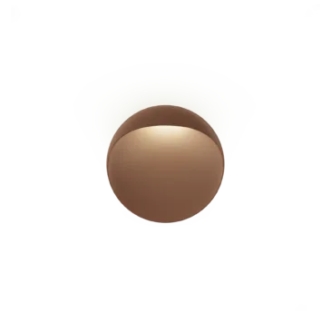 Louis Poulsen FLINDT -seinävalaisin, Ø20cm, corten, IP65