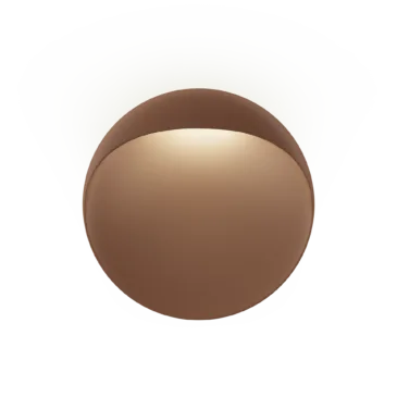 Louis Poulsen FLINDT -seinävalaisin, Ø30cm, corten, IP65