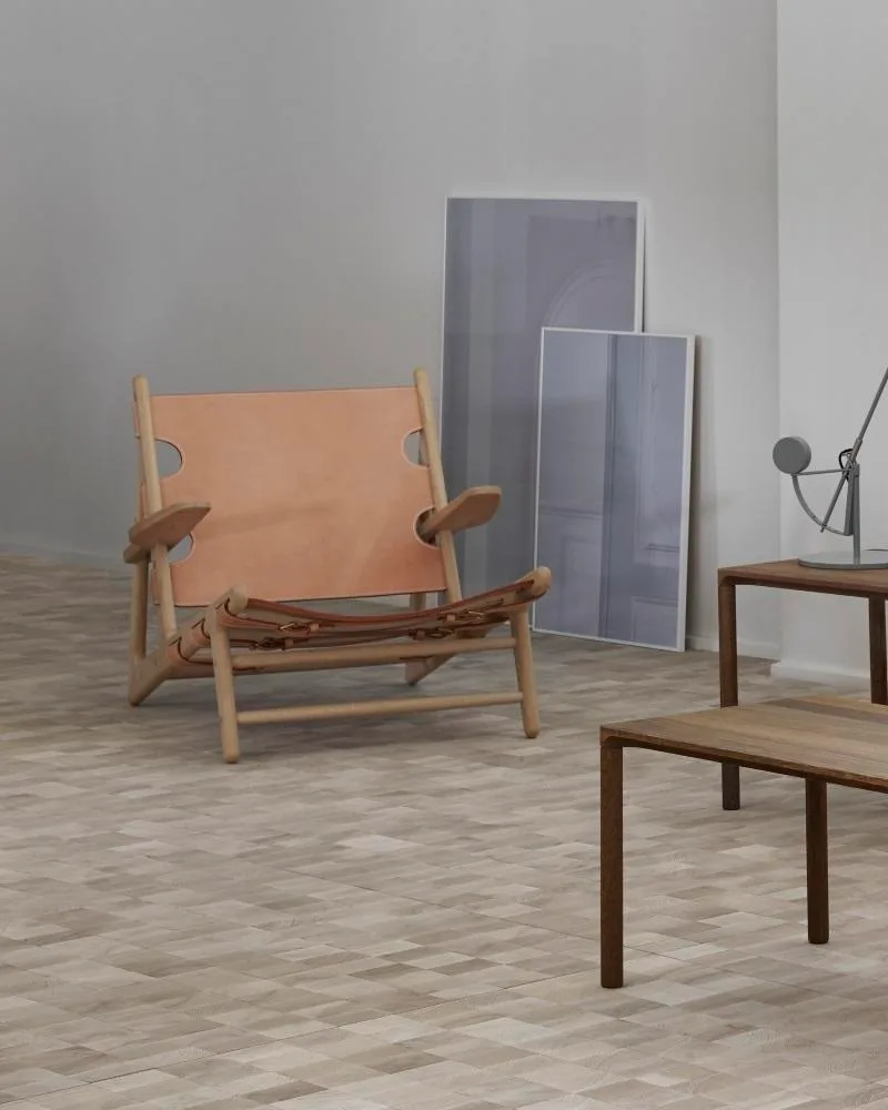 Fredericia THE HUNTING CHAIR, natural leather/soaped oak - Image 4