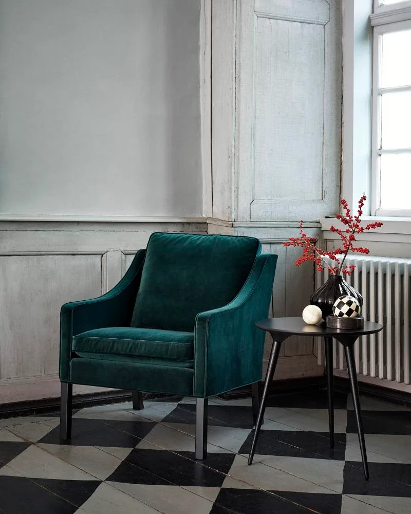 Fredericia MOGENSEN 2207 CLUB CHAIR, brown leather - Image 4