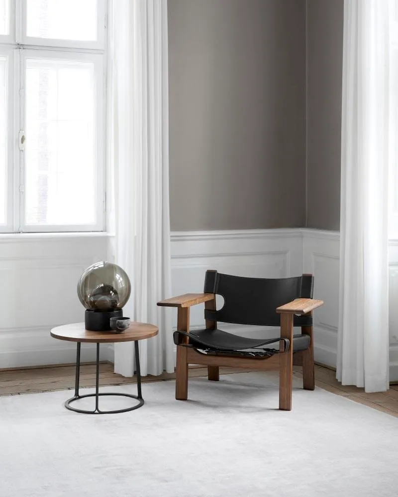 Fredericia THE SPANISH CHAIR -nojatuoli, öljytty tammi/luonnonvärinen nahka - Image 5