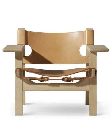 Fredericia THE SPANISH CHAIR, oiled oak/natural leather
