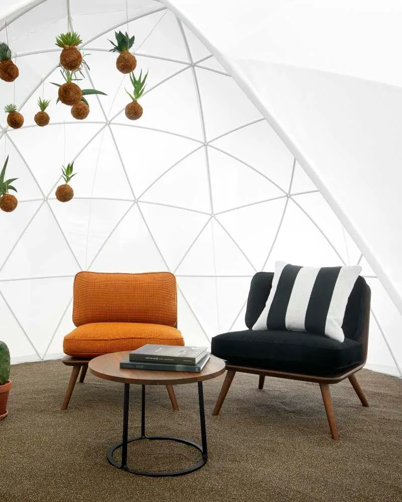 Fredericia SPINE LOUNGE PETIT -nojatuoli, musta nahka/musta - Image 4