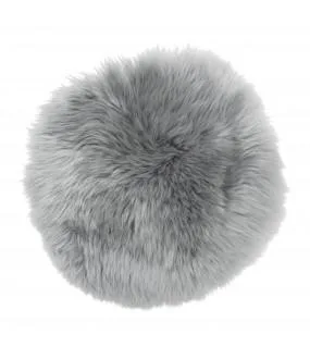 Skinnwille GENTLY -istuinpäällinen, pyöreä, vaaleanharmaa