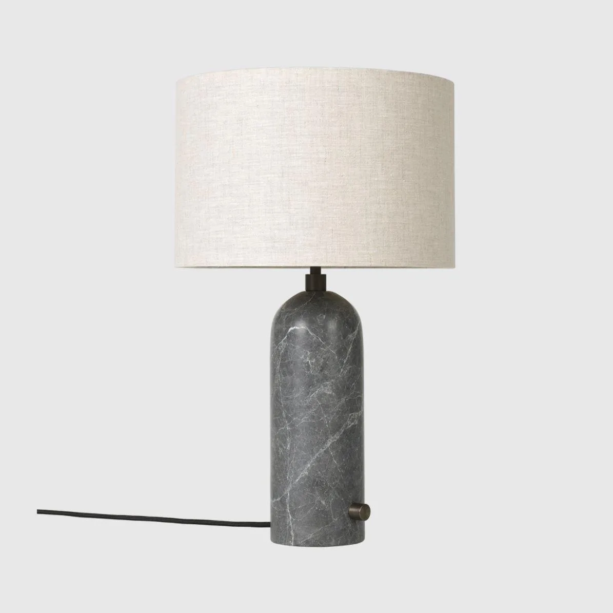 GUBI GRAVITY table lamp small, grey marble / canvas