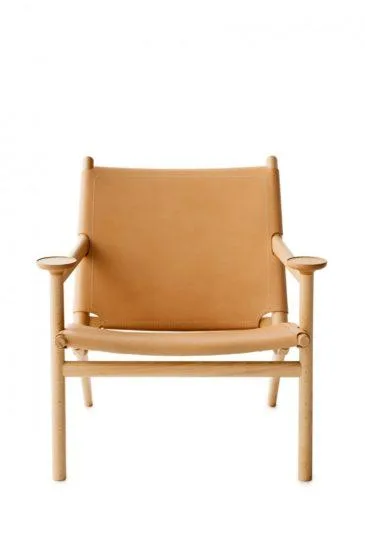 Gärsnäs HEDWIG -nojatuoli, pyökki/luonnonnahka