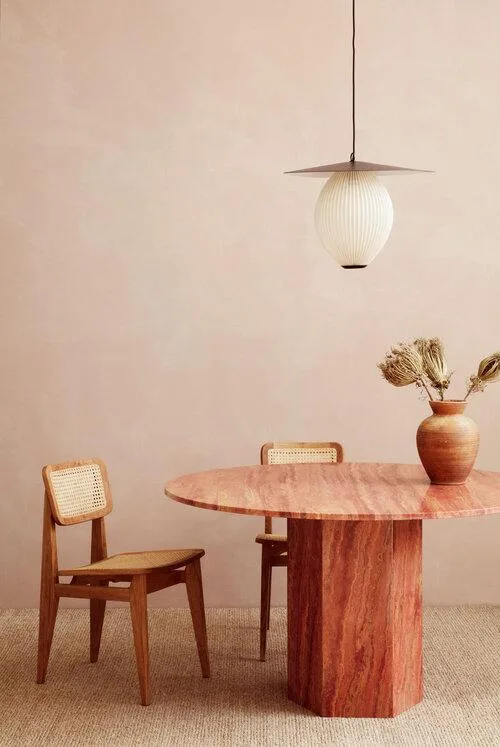 GUBI EPIC dining table Ø130 cm, red - Image 3