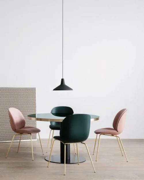 GUBI BEETLE chair, front upholstered, wood base - Image 2