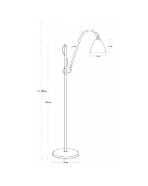 GUBI BESTLITE BL3 M floor lamp, black brass - Image 4