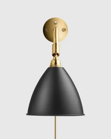 GUBI BESTLITE BL7 wall lamp, black/brass