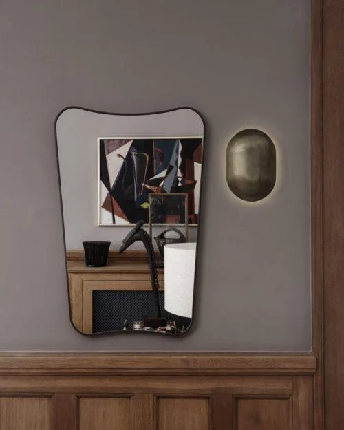 GUBI F.A. 33 mirror, 54 x 80 cm, black brass - Image 2