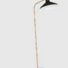 GUBI G-10 floor lamp, black/brass