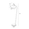 GUBI G-10 floor lamp, black/brass - Image 3