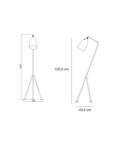 GUBI GRÄSHOPPA floor lamp, white - Image 5