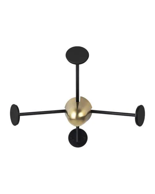 GUBI MATEGOT coat rack, black / brass