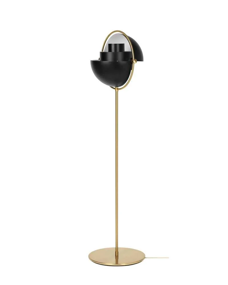 GUBI MULTI-LITE floor lamp, black/brass - Image 2