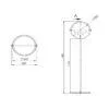 GUBI MULTI-LITE floor lamp, black/brass - Image 4