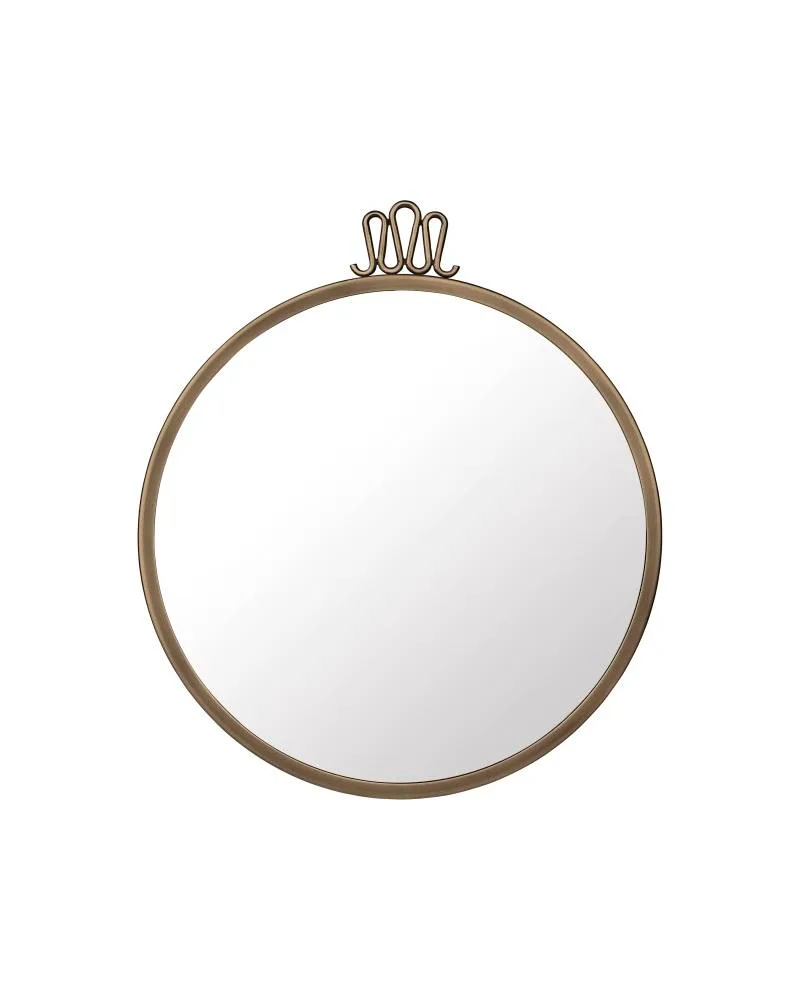 GUBI RANDACCIO mirror, Ø42 cm, brass