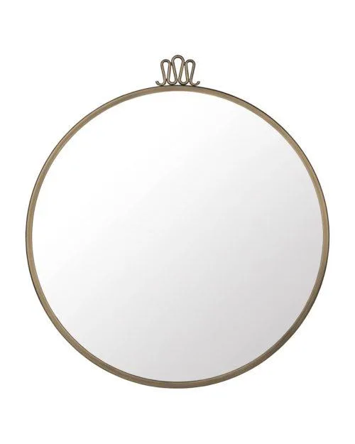 GUBI RANDACCIO mirror, Ø60 cm, brass