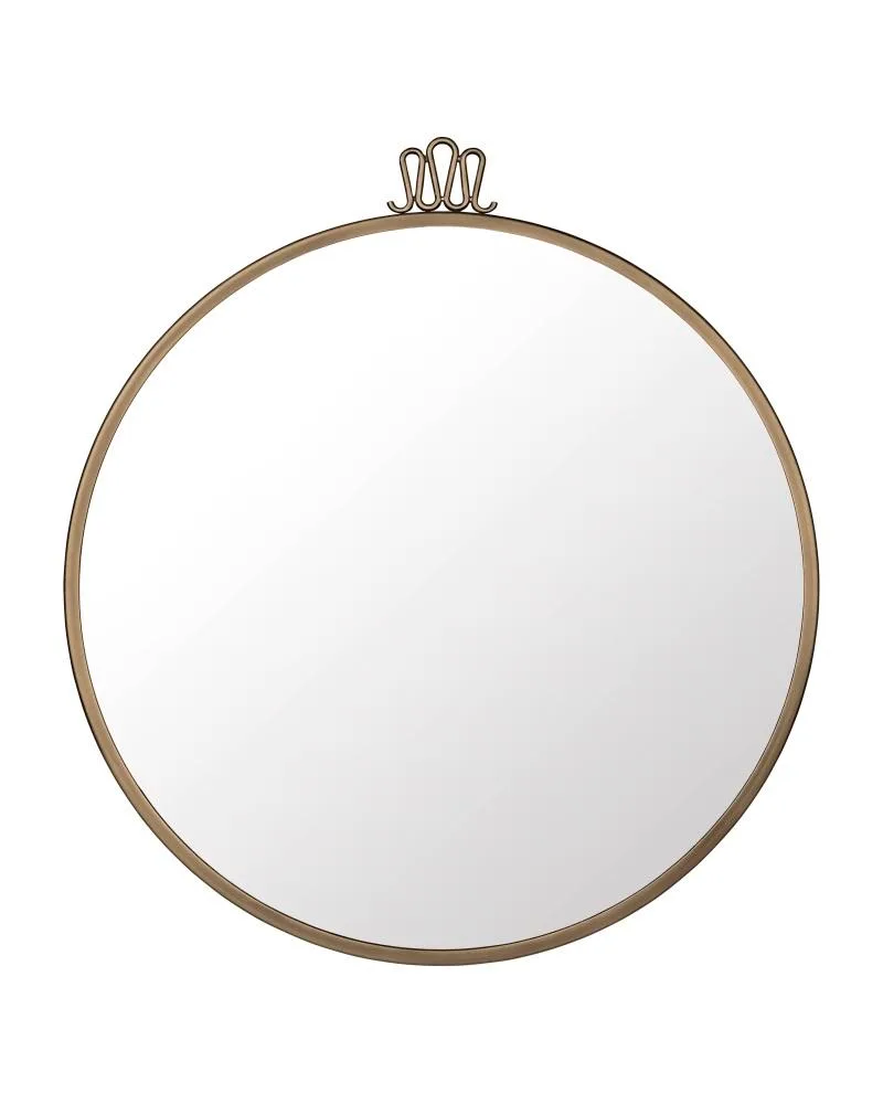 GUBI RANDACCIO mirror, Ø60 cm, brass