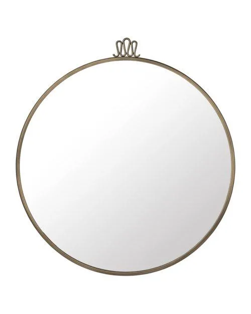 GUBI RANDACCIO mirror, Ø70 cm, brass