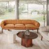 GUBI EPIC coffee table Ø80 cm, earthy red steel - Image 3