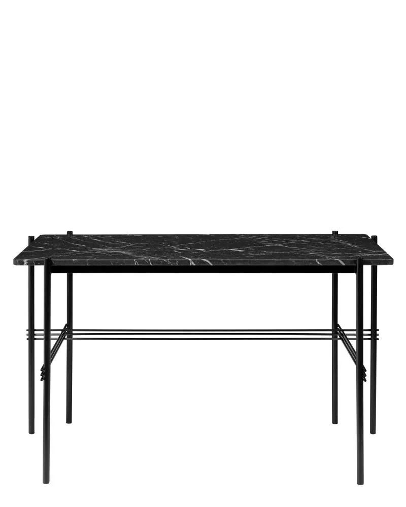 GUBI TS DESK, black marble / black base