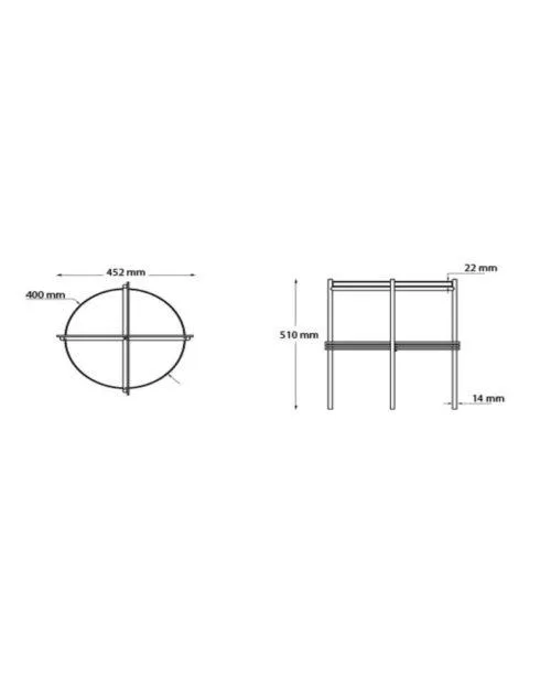 GUBI TS -sivupöytä Ø40 cm, valkoinen marmori / musta - Image 8