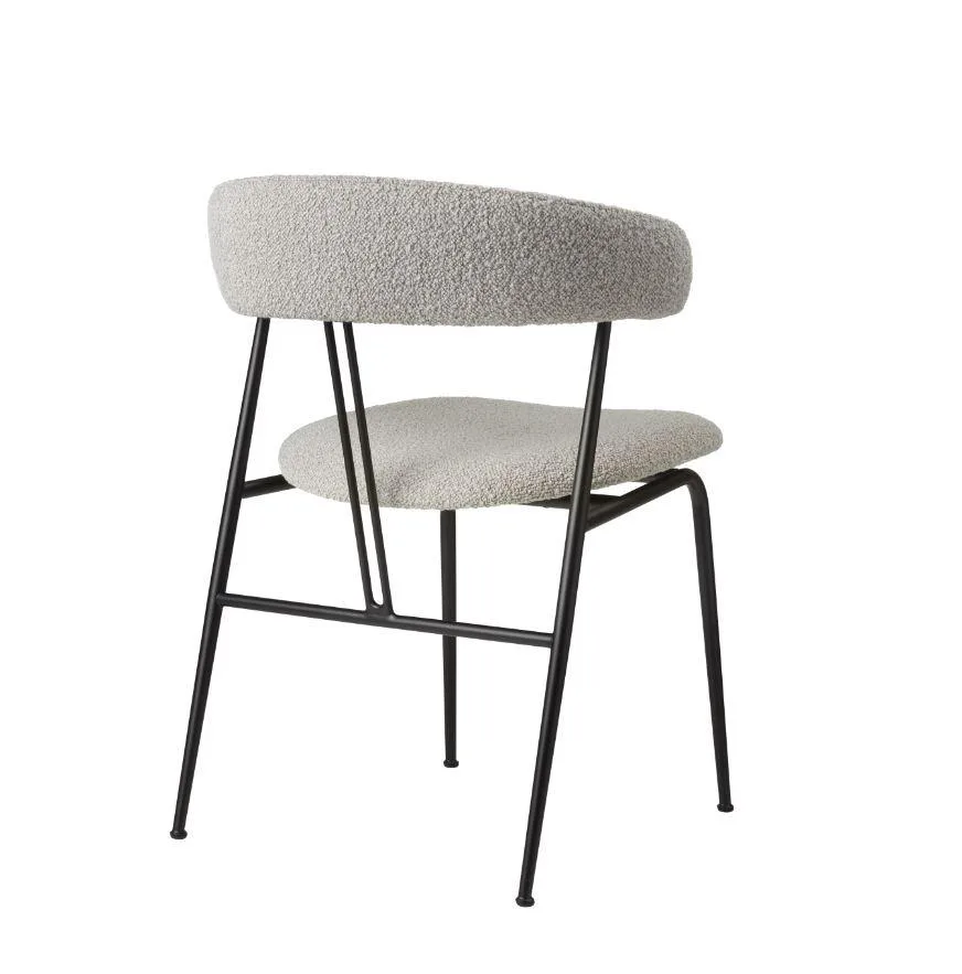 GUBI VIOLIN dining chair, fully upholstered, light grey - Image 2