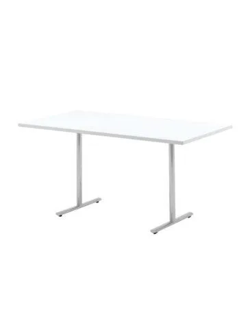 Howe TEMPEST FLIPTOP table, 180 x 80 cm, white / chrome