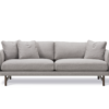 Fredericia CALMO sofa, 2 seater 95, warm grey with smoked oak legs