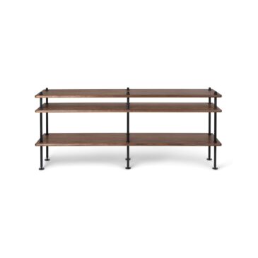 Carl Hansen BM0253 shelving system, low, oiled walnut