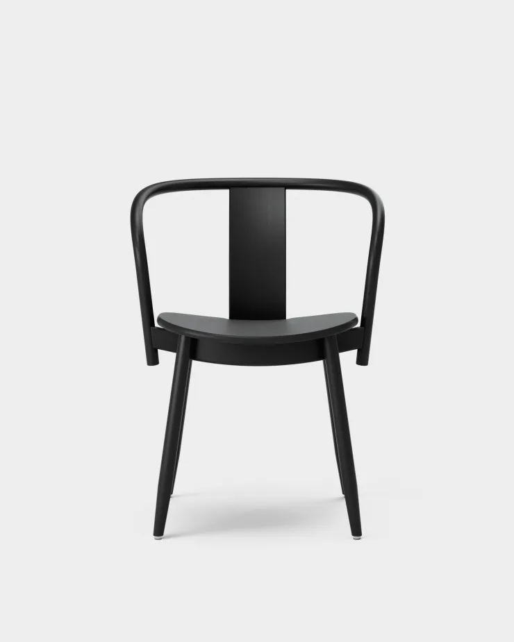 Massproductions ICHA chair, black stained beech