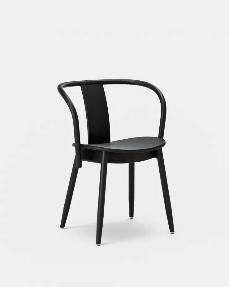 Massproductions ICHA chair, black stained beech - Image 2