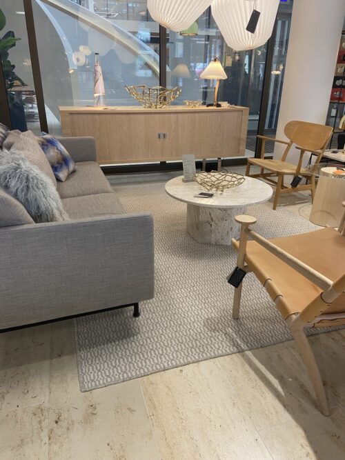 Linie Design TILE SAND -matto 200x300cm, beige/valkoinen, outlet - Image 2